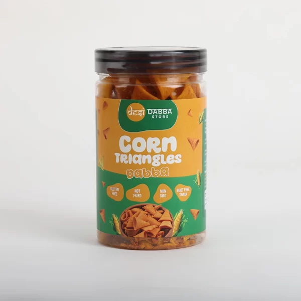 Healthy Corn Triangles (With Tangy Flavor) | Desi Dabba Store 220 Gm