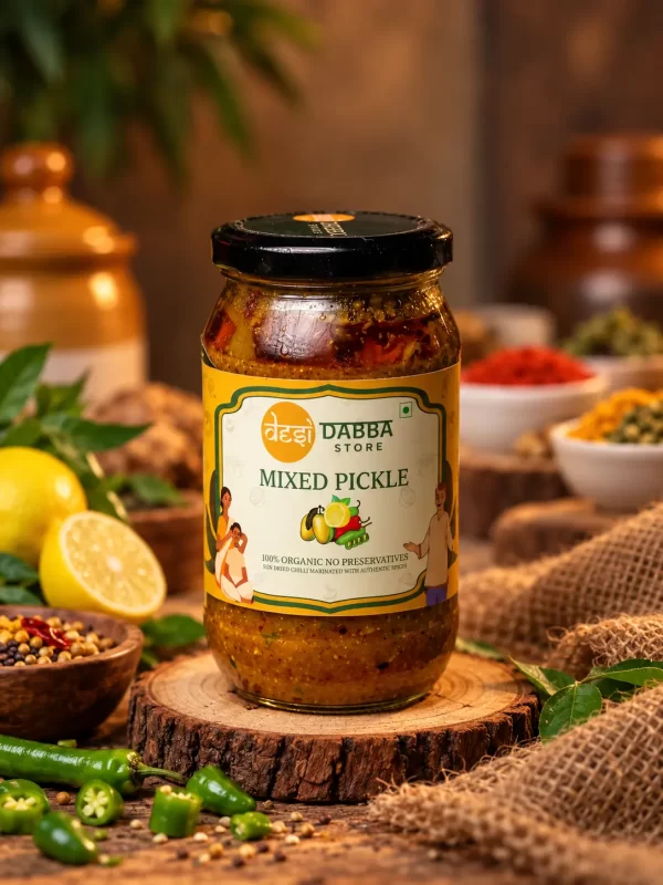 Mixed Organic Pickle | Desi Dabba Store