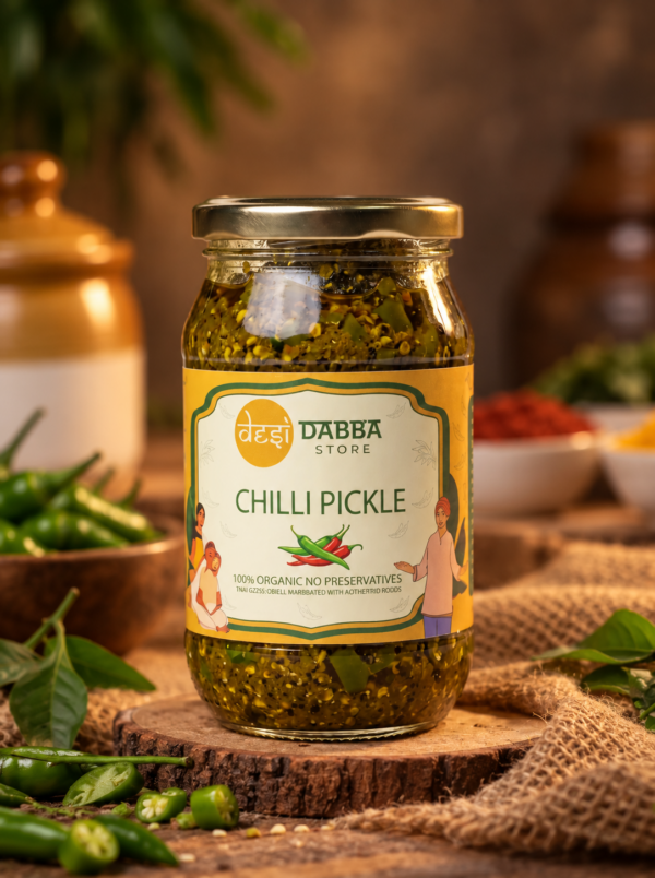 Chilli Organic Pickle | Desi Dabba Store