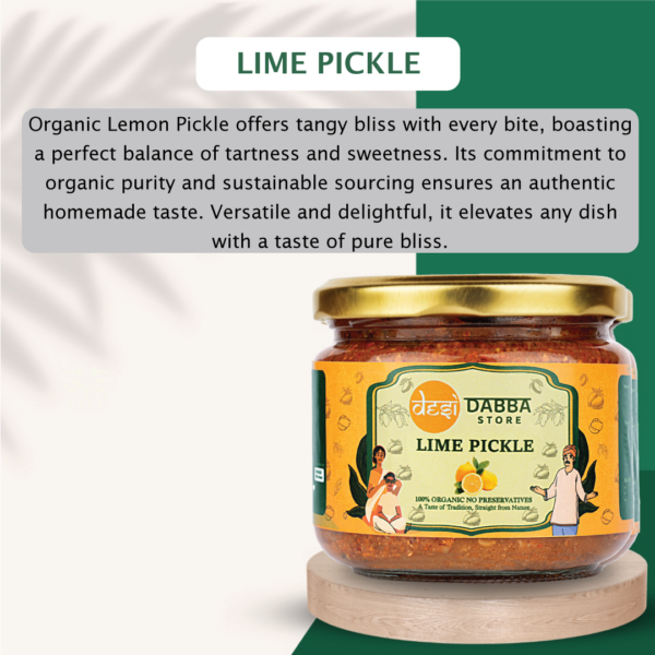 Lemon Organic Pickle | Desi Dabba Store